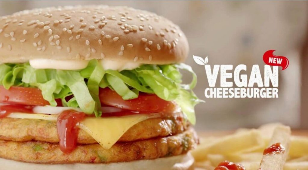 Hungry Jacks Vegan Burger