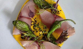 Bonitos pumpkin and shishito peppers